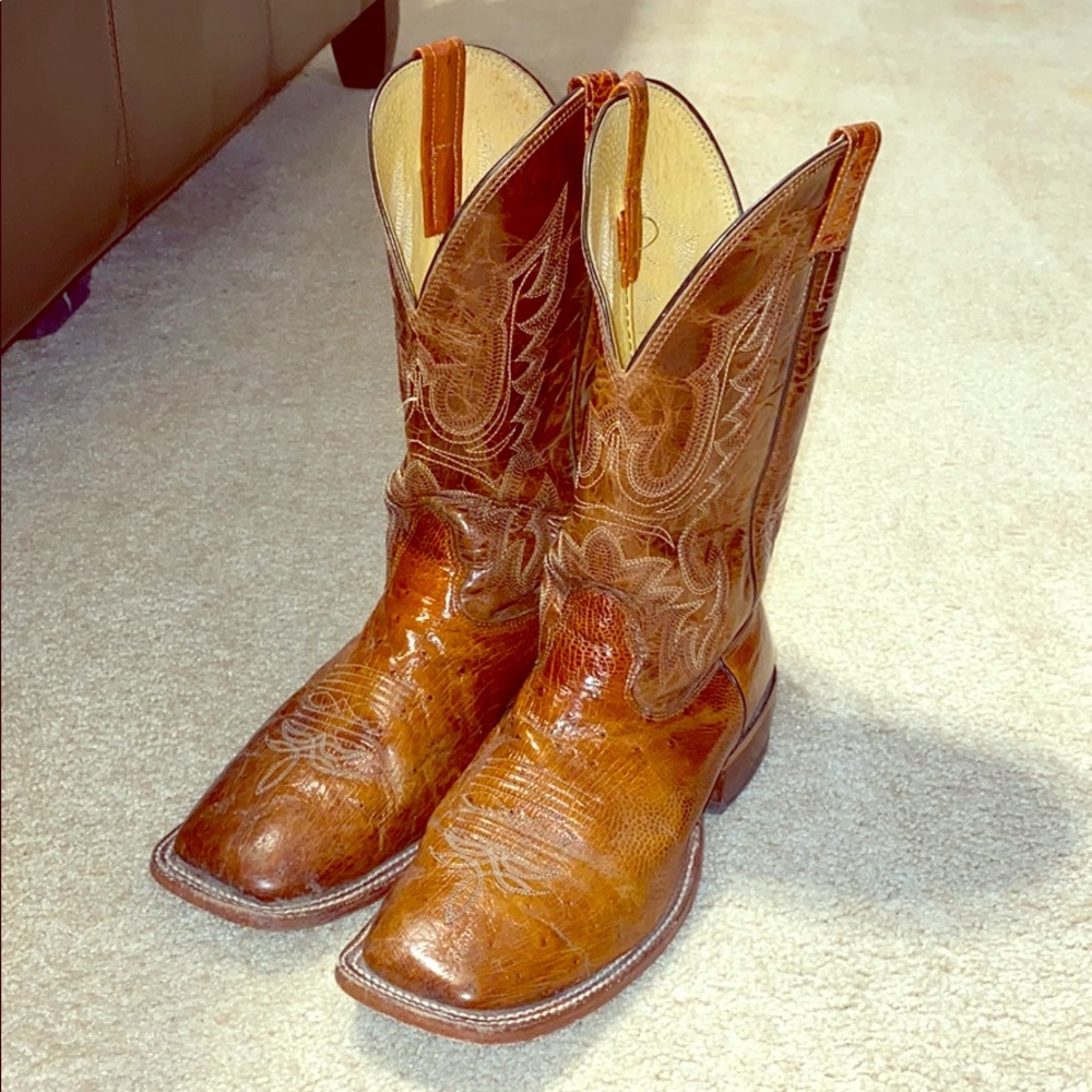 Cavenders brand smooth ostrich boots